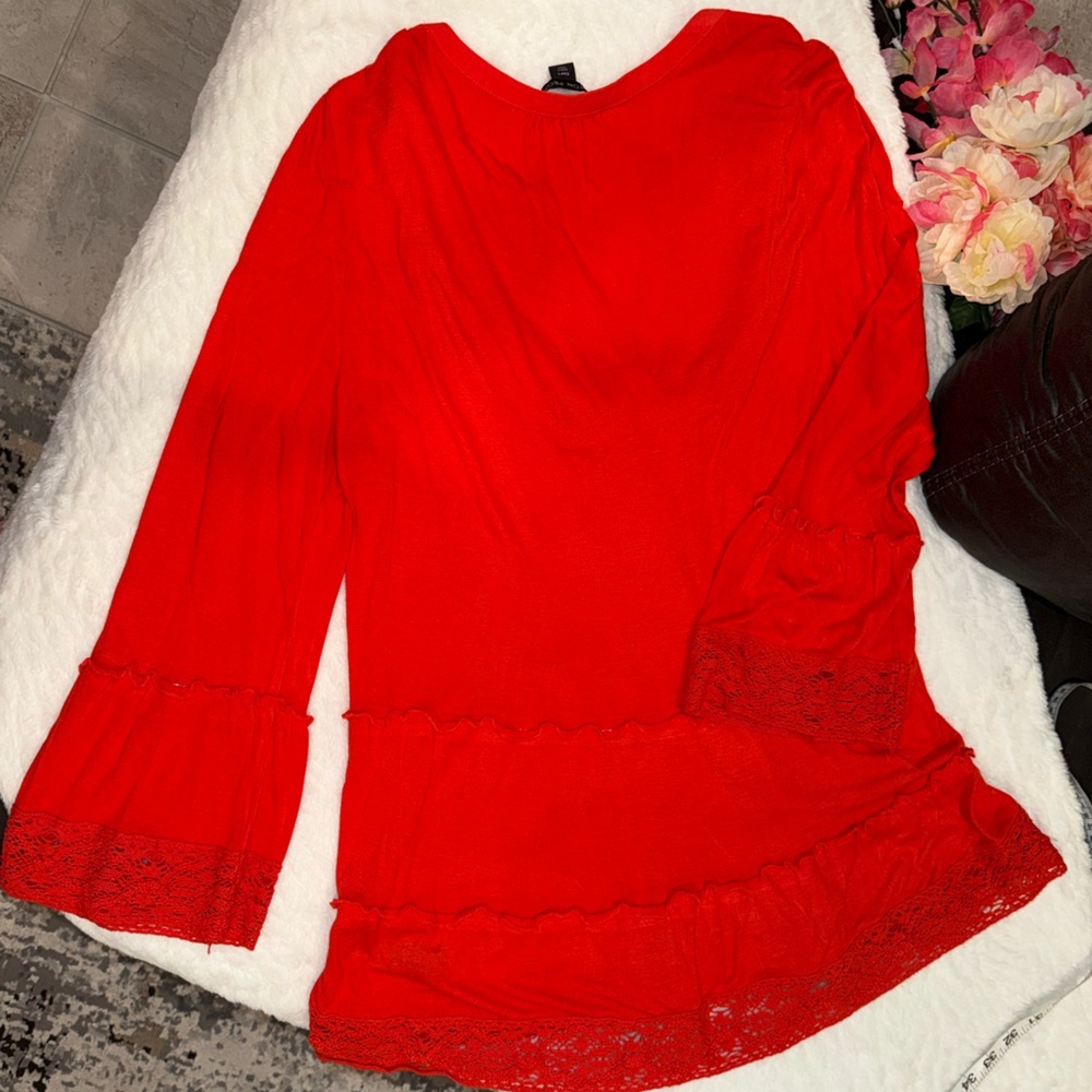 3 x 20$ Boston Proper Red V-Neck Sweater Size L - Picture 7 of 7